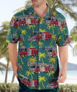 Delray Beach Fire Rescue Delray Beach, Florida Hawaiian Shirt Product Photo 4