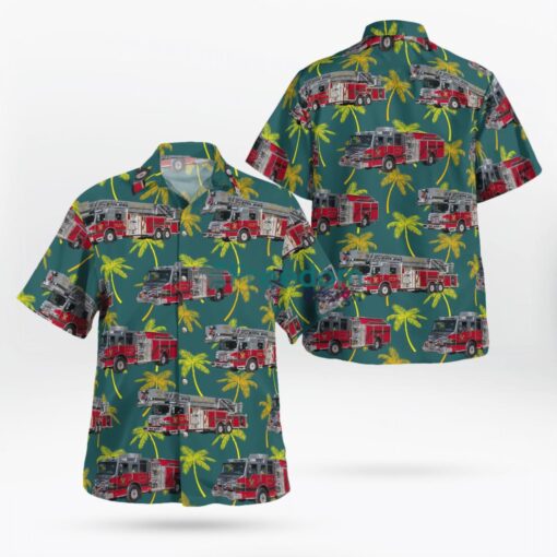 Delray Beach Fire Rescue Delray Beach, Florida Hawaiian Shirt Product Photo 1