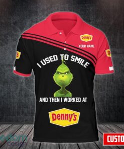 denny’s Team Working Shirt 3D Polo Shirt Golf Polo Custom Name