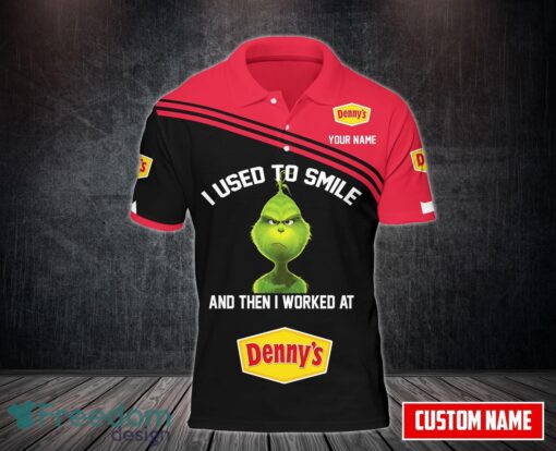 denny's Team Working Shirt 3D Polo Shirt Golf Polo Custom Name Product Photo 1