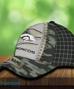 Denver Broncos 3D Hat And Cap Beach Design Camo Green For Fans Gift Custom Name - Denver Broncos 3D Hat And Cap Camo_3