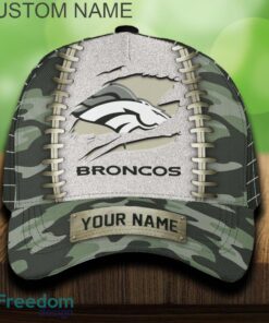 Denver Broncos 3D Hat And Cap Beach Design Camo Green For Fans Gift Custom Name