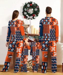 Denver Broncos Pajamas Set Christmas snowflake pattern Cute Pajamas For Family Christmas Gift Ideas Custom Name Product Photo 2