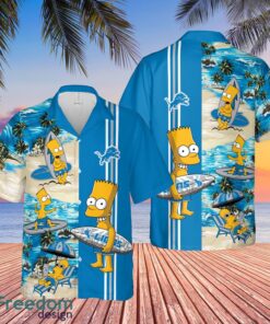 Detroit Lions Bart Simpson Hawaiian Shirt Funny For Men Women Fans