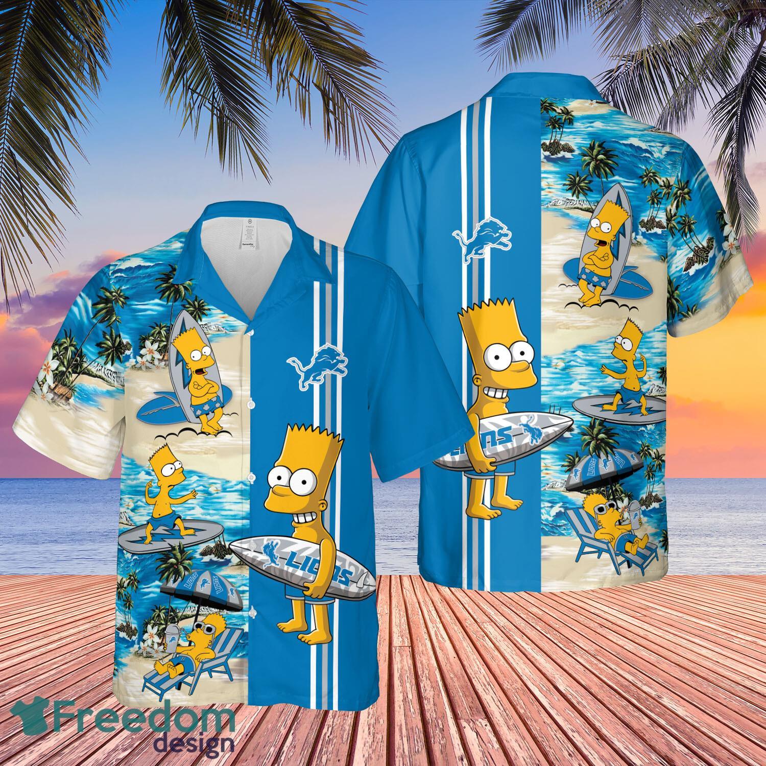 Detroit Lions Bart Simpson Hawaiian Shirt Funny For Men Women Fans image Detroit Lions Bart Simpson Hawaiian Shirt Funny For Men Women Fans - Detroit Lions Bart Simpson Hawaiian Shirt Funny For Men Women Fans