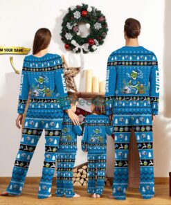 Detroit Lions Pajamas Sport Team Pajama Set Christmas Gift For Family Custom Name Unique Gift Product Photo 2