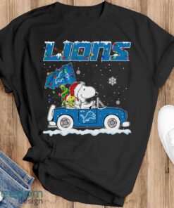 Detroit Lions Snoopy And Woodstock Driving Car Cute Snoopy Limited Edition Shirt