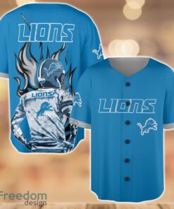 Detroit Lions Wave Player Baseball Jersey Shirt For Team