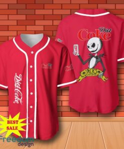 Diet Coke Halloween Jack Skellington Nightmare Baseball Jersey for All Genders