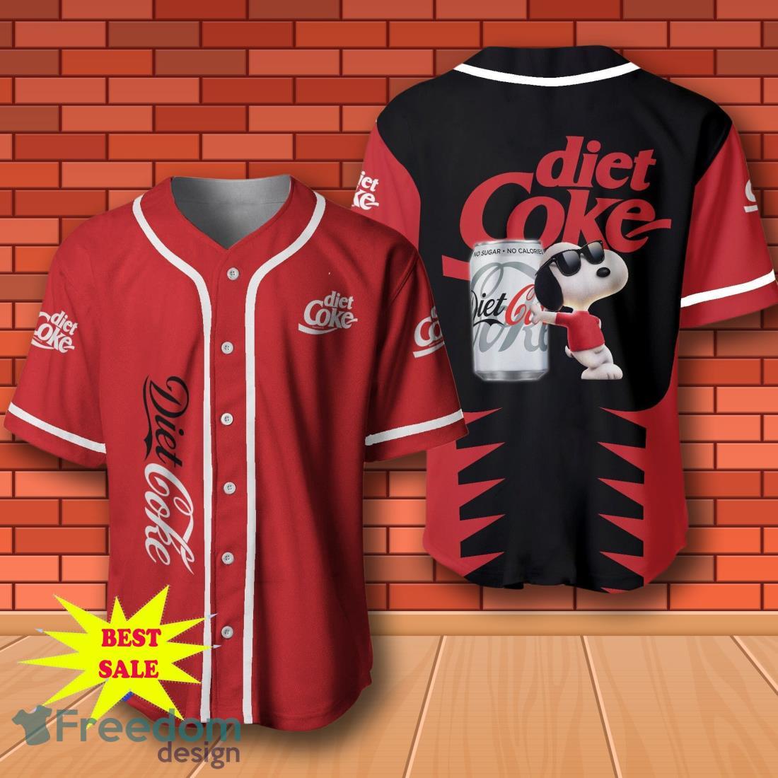 Diet Coke Snoopy Baseball Jersey for All Genders image Diet Coke Snoopy Baseball Jersey for All Genders Product Photo 1