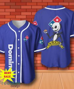 Domino’s Pizza Halloween Jack Skellington Nightmare Baseball Jersey for All Genders