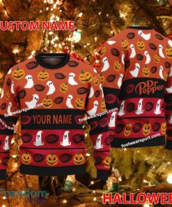 Dr Pepper Personalized Halloween Knitted Christmas Sweater Gift For Men And Women