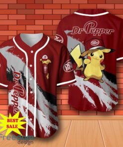 Dr Pepper Pikachu Pokemon Baseball Jersey for All Genders