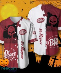 Dr Pepper Skull Baseball Jersey For Men And Women