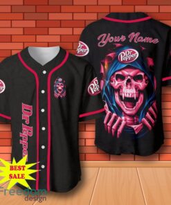 Dr Pepper Skull Personalized Baseball Jersey for All Genders