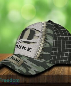 Duke Blue Devils 3D Hat And Cap Beach Design Camo Green For Fans Gift Custom Name - Duke Blue Devils 3D Hat And Cap Camo_3