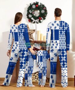 Duke Blue Devils Pajamas Set Custom Name Gift For Christmas Family Pajamas Set Product Photo 2