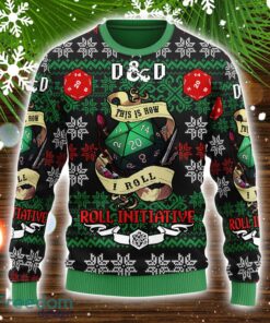 Dungeons & Dragons This Is How I Roll Ugly Christmas Sweater Xmas Family Gift