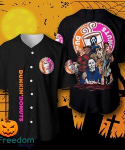 Dunkin’ Donuts Halloween Horror Characters Baseball Jersey For Men And Women