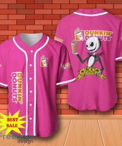 Dunkin Donuts Halloween Jack Skellington Nightmare Baseball Jersey for All Genders