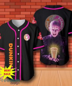 Dunkin Donuts Hellraiser Horror Baseball Jersey for All Genders