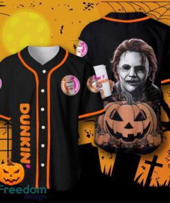 Dunkin Donuts Michael Myers Halloween Costume Baseball Jersey For Men And Women