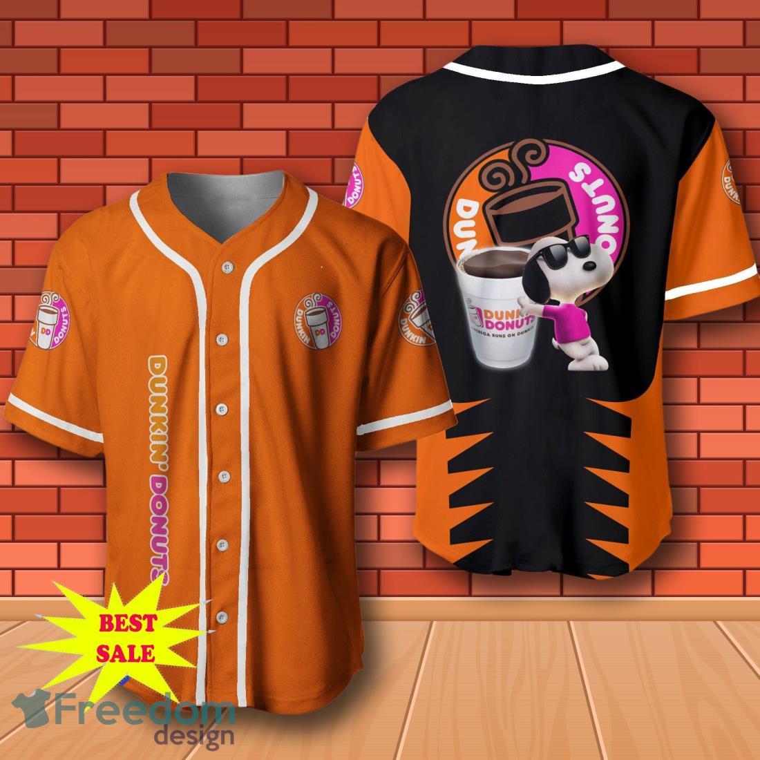 Dunkin Donuts Snoopy Baseball Jersey for All Genders image Dunkin Donuts Snoopy Baseball Jersey for All Genders Product Photo 1