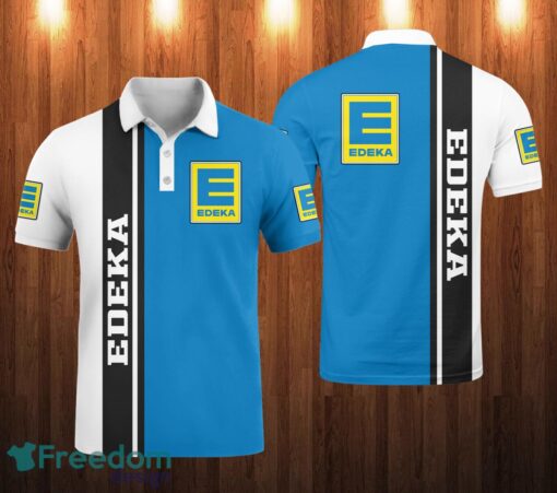 edeka AOP 3D Polo Shirt Unique Gift Golf Polo Shirt Blue Product Photo 1