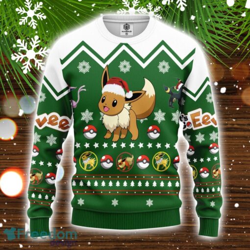 Eevee Pokemon Ugly Christmas Sweater Amazing Gift Cute Christmas Gift Product Photo 1