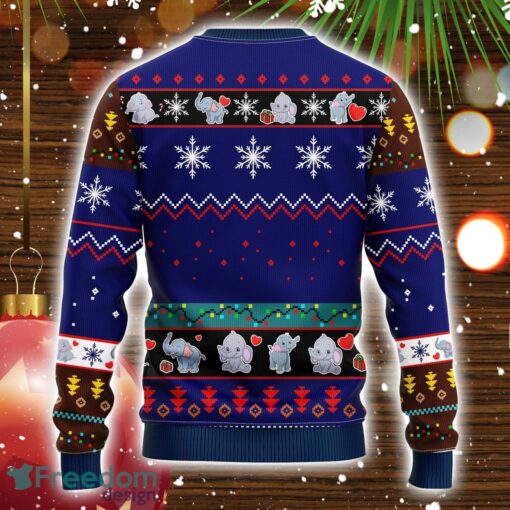 Elephant Noel Ugly Christmas Sweater Blue 1 Amazing Gift Cute Christmas Gift Product Photo 2