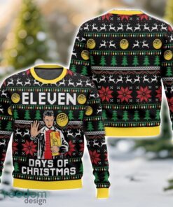 Eleven Days Of Christmas Stranger Things Ugly Christmas Sweater 3D All Printed Sweater Christmas Gift