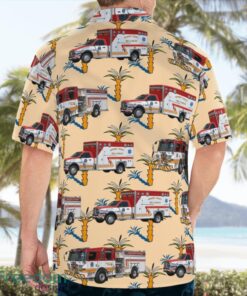 Ellicott City Volunteer Fire Department Fire Station 2 Ellicott City, Maryland Hawaiian Shirt Beach Shirt Product Photo 2