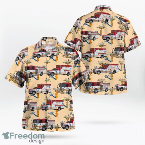 Ellicott City Volunteer Fire Department Fire Station 2 Ellicott City, Maryland Hawaiian Shirt Beach Shirt Product Photo 1