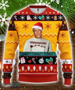 Epstein Ugly Christmas Sweater Red Yellow 1 Amazing Gift Cute Christmas Gift