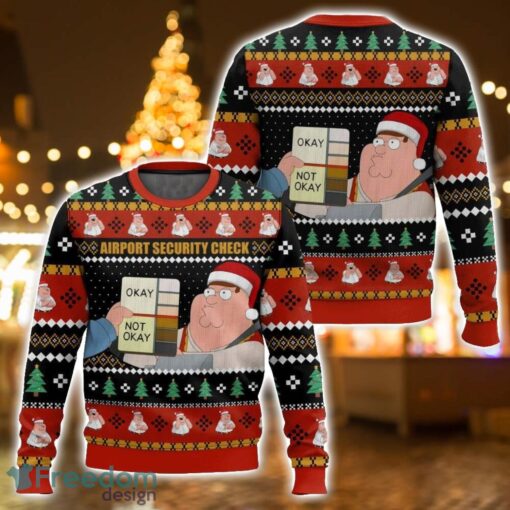 Family Guy meme “Security Check” Christmas Ugly Christmas Sweater 3D All Printed Sweater Christmas Gift Product Photo 1