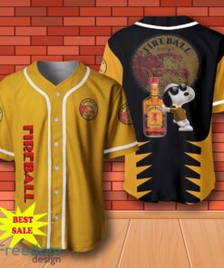 Fireball Snoopy Baseball Jersey for All Genders