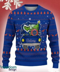 Florida Gators Grinch Driving Funny 3D Ugly Christmas Sweater For Men Women