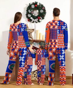 Florida Gators Pajamas Set Custom Name Gift For Christmas Family Pajamas Set Product Photo 2