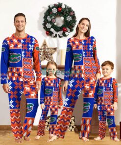 Florida Gators Pajamas Set Custom Name Gift For Christmas Family Pajamas Set