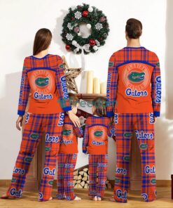 Florida Gators Pajamas Set Gift For Family Custom Name Football Team Christmas Holiday Gift Product Photo 2