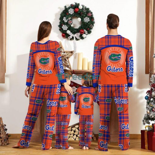 Florida Gators Pajamas Set Gift For Family Custom Name Football Team Christmas Holiday Gift Product Photo 2