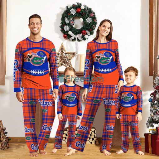 Florida Gators Pajamas Set Gift For Family Custom Name Football Team Christmas Holiday Gift Product Photo 1