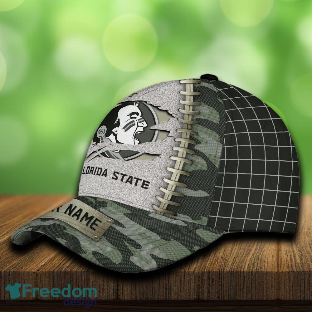 Florida State Seminoles 3D Hat And Cap Beach Design Camo Green For Fans Gift Custom Name image Florida State Seminoles 3D Hat And Cap Beach Design Camo Green For Fans Gift Custom Name - Florida State Seminoles 3D Hat And Cap Camo_3