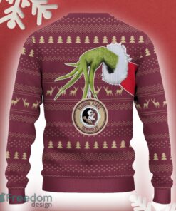 Florida State Seminoles Grinch Driving Funny 3D Ugly Christmas Sweater For Men Women - Florida State Seminoles Christmas Sweater Grinch Driving Photo 3