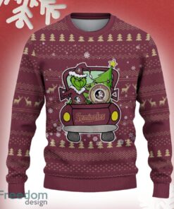 Florida State Seminoles Grinch Driving Funny 3D Ugly Christmas Sweater For Men Women