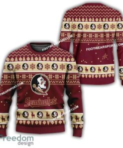 Florida State Seminoles Xmas Pattern Ugly Christmas Sweater For Fans