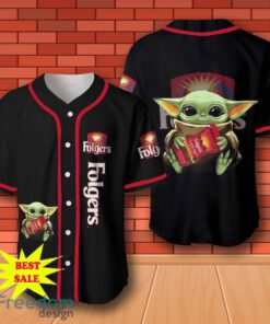 Folgers Baby Yoda Baseball Jersey for All Genders