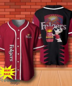 Folgers Snoopy Baseball Jersey for All Genders
