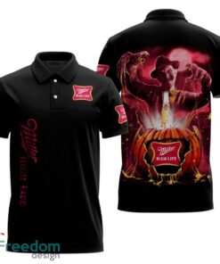 Freddy Krueger Miller High Life Halloween Polo Shirt Ensemble For Men Women Gift Holidays