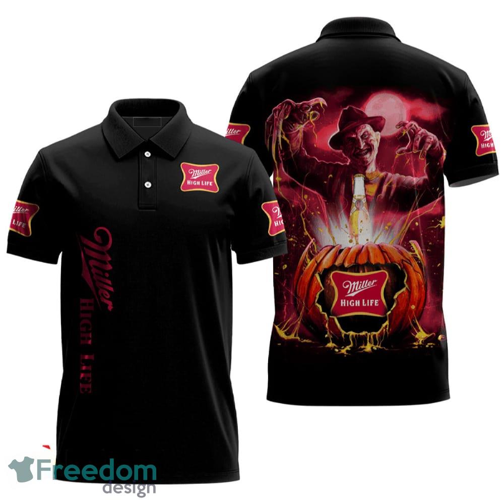 Freddy Krueger Miller High Life Halloween Polo Shirt Ensemble For Men Women Gift Holidays image Freddy Krueger Miller High Life Halloween Polo Shirt Ensemble For Men Women Gift Holidays - Freddy Krueger Miller High Life Halloween Polo Shirt Ensemble For Men Women Gift Holidays